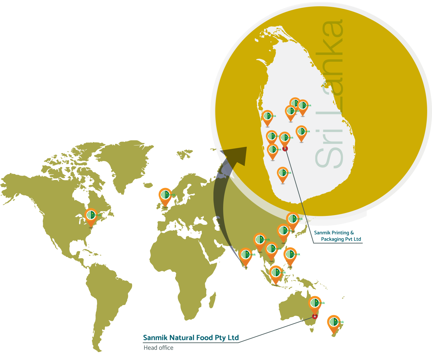 Sanmik Group Map